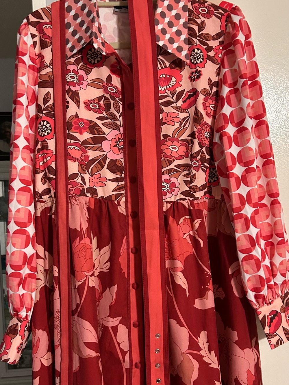 Dahlia MacPhee Dress Maximalist Mixed Print Design XL